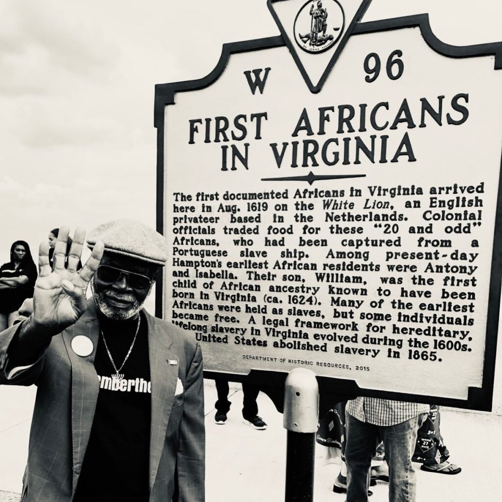 Historical marker for the First Africans in Virginia, Point Comfort